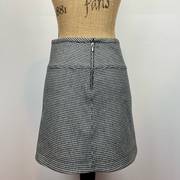 APC Skirt Wool Blend houndstooth mini womens size 34 dark academia preppy - Picture 4 of 11